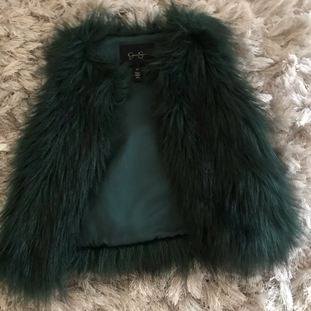 Jessica Simpson Fur Vest